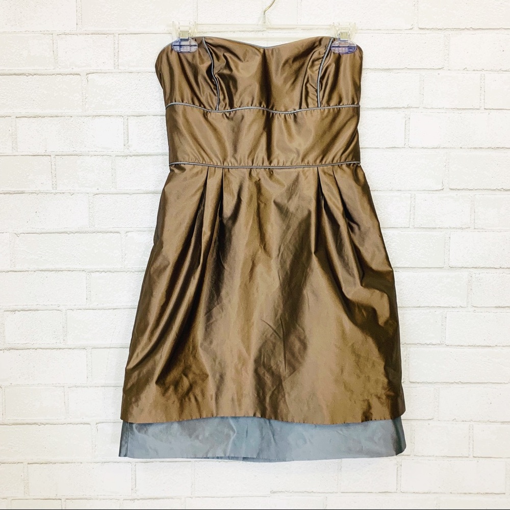 Thread Social | strapless Bronze Dress